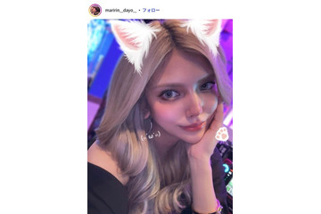 「ラヴ上等」出演話題・まりりん、暗髪で雰囲気ガラリ ドレス姿公開「華やか」「印象がすごく変わる」 画像