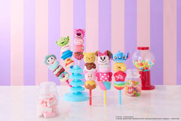 ミニー＆スティッチ＆プーさんたちが串に挿さったマシュマロみたいなマスコットに　「きゃらマロDisney」8月27日発売 画像
