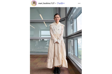 星野真里、娘が作った応援うちわ公開「上手」「デザイン可愛い」と反響 画像