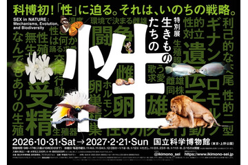 国立科学博物館、初の“性”テーマの特別展「生きものたちの性」人気クリエイターともタッグ 画像
