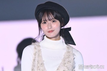 乃木坂46遠藤さくら、黒ベレー帽×大きなリボンがアクセント「お人形さんみたい」「似合いすぎ」と絶賛の声【TGC2026A/W】 画像