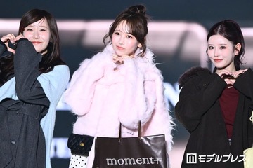 FRUITS ZIPPER真中まな・松本かれん・月足天音、メンカラ取り入れたスタイリングで魅力放つ【TGC2026A/W】 画像
