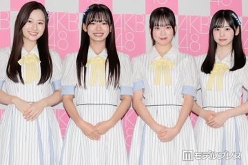 AKB48、22期研究生4人お披露目 元メンバー・長谷川百々花が再加入 最年少は2012年生まれ13歳【プロフィール】 画像
