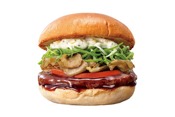 ゼッテリア「和バーガーフェア」第一弾は「山葵タルタル舞茸ビーフバーガー」 本わさびの辛み×濃厚てりやきが好相性 画像