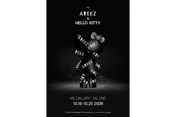 ATEEZ、HELLO KITTY “BLACK SERIES”とコラボ 表参道でポップアップ限定開催 画像