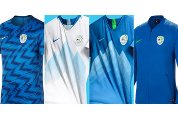 スロベニア代表、コバルトブルーが美しい2018新ユニフォーム＆チームウェア 画像