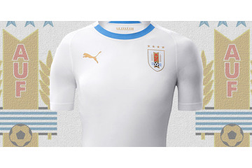ウルグアイ代表、伝統の「青と白」で彩るW杯アウェイユニフォーム 画像