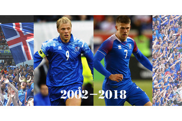 「アイスランド代表とerreaのW杯」16年間の軌跡をユニ画像で振り返る 画像