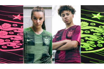 イングランド代表、鮮烈なカラー「REMIXプレマッチ・トップ」を発表！ 画像