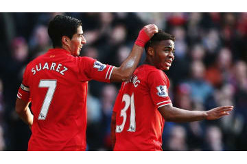 スアレス「リヴァプール時代のスターリングはシュートが酷かった」 画像