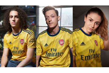 アーセナル、伝説の「傷んだバナナ」再来の2019-20アウェイユニフォーム発表！ 画像