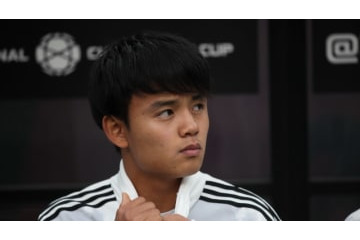 久保建英、レアルFWを騙した「ノールック超股抜き」を寄りで見るとスゲェ！ 画像