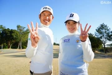 渋野日向子にトレーニングではついていけるのに、スイング練習はついていけなかった【三ヶ島かな改造計画】 画像