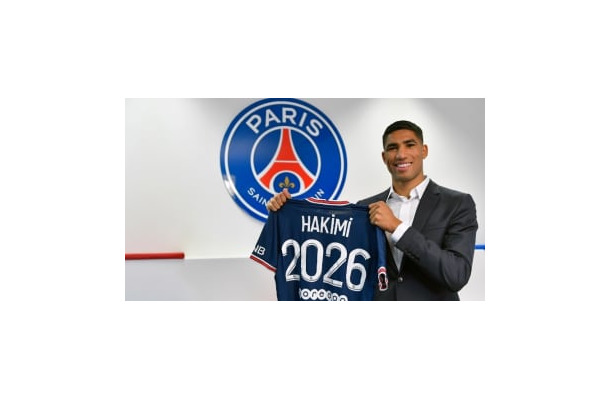 PSG、アシュラフ・ハキミの獲得を発表　背番号も決定！