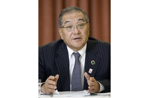 インタビューに応じる大阪ガスの藤原正隆社長