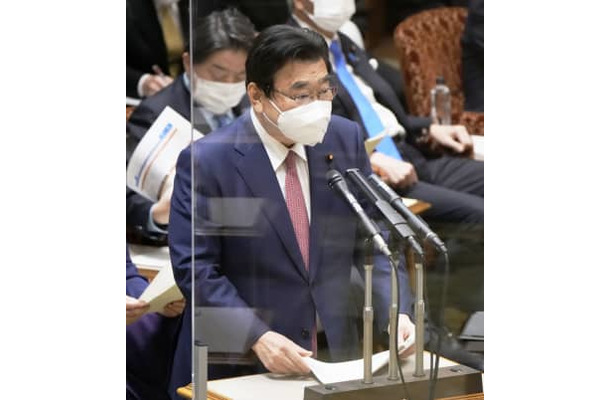 参院予算委で答弁する後藤厚労相＝20日午前