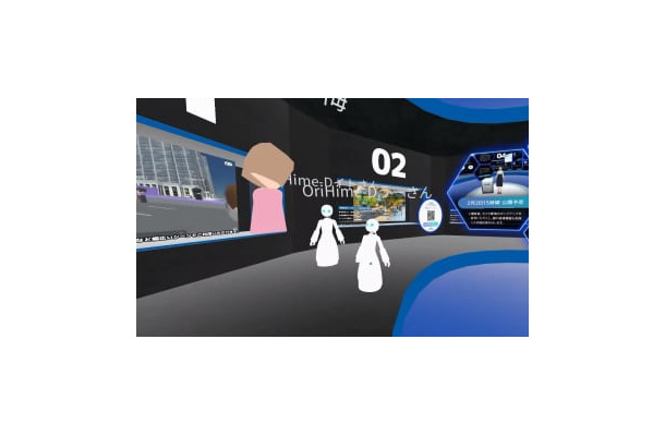 NTTが外出困難な人に任せる仮想空間での案内業務のイメージ