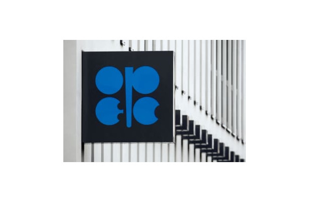 OPECのロゴ＝2010年3月、ウィーン（ロイター＝共同）