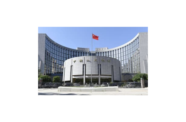 中国人民銀行＝2021年6月、北京（共同）