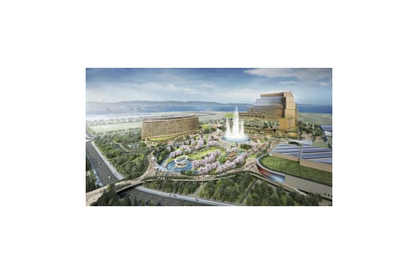 カジノを含む統合型リゾート施設のイメージ（MGMリゾーツ・インターナショナル、オリックス提供）