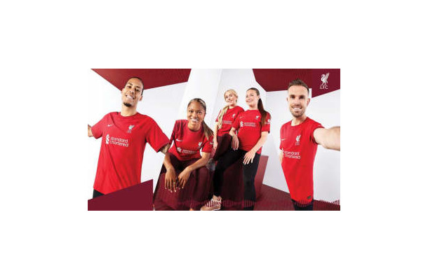 リヴァプール、2022-23新ユニフォームを発表！袖には「絆のYNWA」