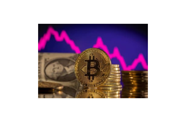 仮想通貨ビットコインのイメージ（ロイター＝共同）