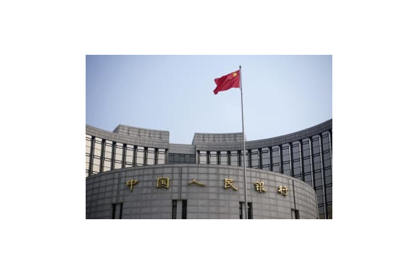 中国人民銀行＝20日、北京（共同）