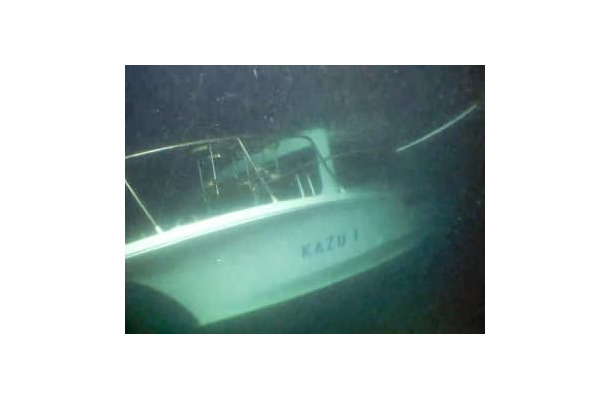 知床半島沖で沈んだ観光船「KAZU　1」＝5月8日（第1管区海上保安本部提供）