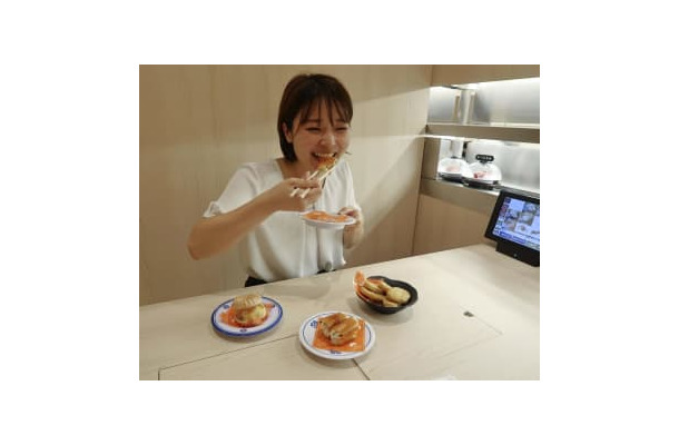 くら寿司が発表した、「BEAMS　JAPAN（ビームス　ジャパン）」とコラボし、全国の店舗で提供される特別メニューの一例＝29日、京都市