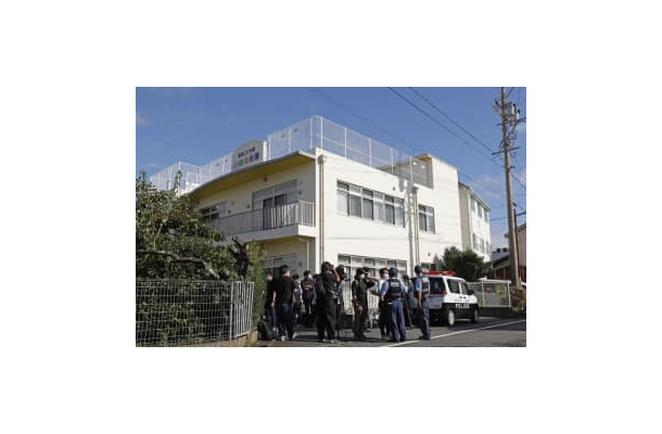 園児が通園バスに取り残され死亡した静岡県牧之原市の川崎幼稚園＝6日午前