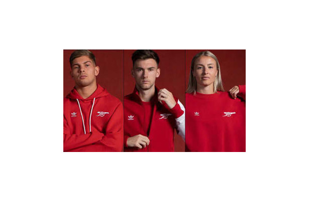 スニーカーも登場！アーセナル、「adidas Originals」新作レトロウェアを発表