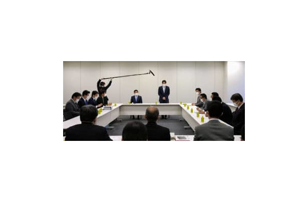 自民、公明両党が外交・安全保障政策を巡り開いたワーキングチームの第2回会合＝26日午後、国会