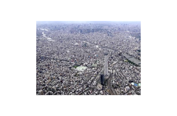 東京スカイツリーと都内の町並み