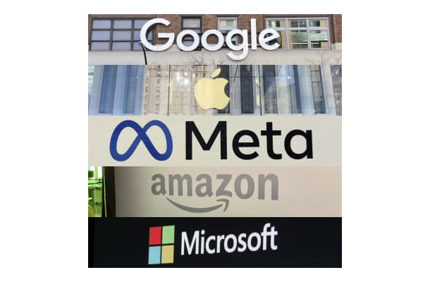 米巨大IT企業のロゴ（共同）