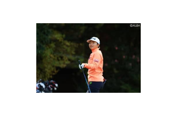 単独首位発進を決めた宮澤美咲（撮影：福田文平)