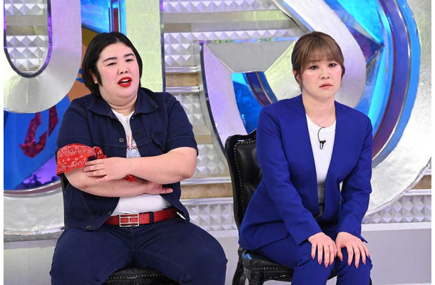 紅しょうが（左から）熊元プロレス、稲田美紀（C）フジテレビ