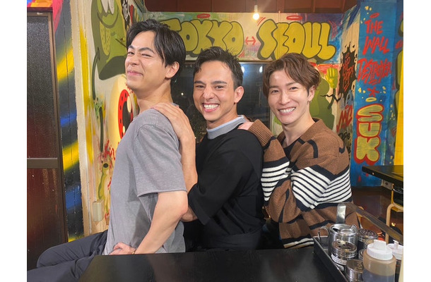 （左から）成田凌、満島真之介、渡辺翔太（C）カンテレ