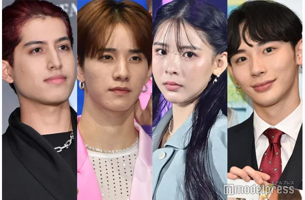 （左から）kemio、佐藤景瑚、ミチ、よしあき（C）モデルプレス