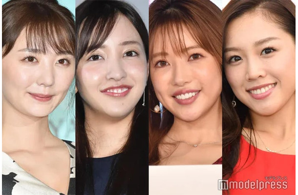 (左から)おのののか、板野友美、舟山久美子、石田安奈（C）モデルプレス