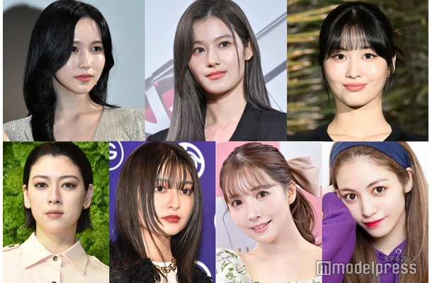 （上段左から）ミナ、サナ、モモ（下段左から）三吉彩花、吉川愛、三上悠亜、楓（C）モデルプレス