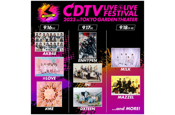 「CDTVライブ！ライブ！フェスティバル！2023」出演者（C）TBS