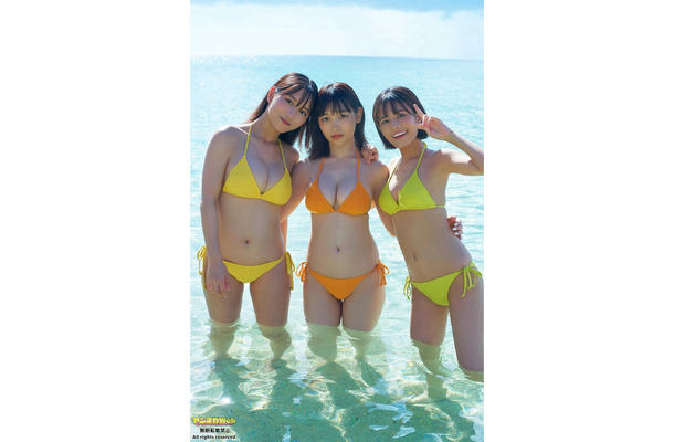 川道さら、紀内乃秋、夏芽すず（C）岡本武志／ヤンマガWeb