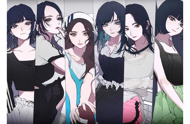 LE SSERAFIMイラストビジュアル（P）＆（C）SOURCE MUSIC
