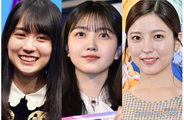 賀喜遥香、久保史緒里、 早川聖来（C）モデルプレス