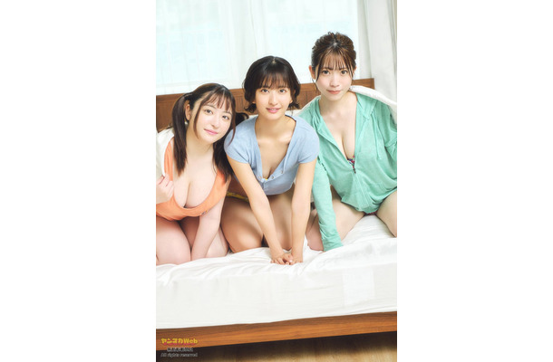 麻倉瑞季、斉藤里奈、三野宮鈴（C）高橋慶佑／ヤンマガWeb