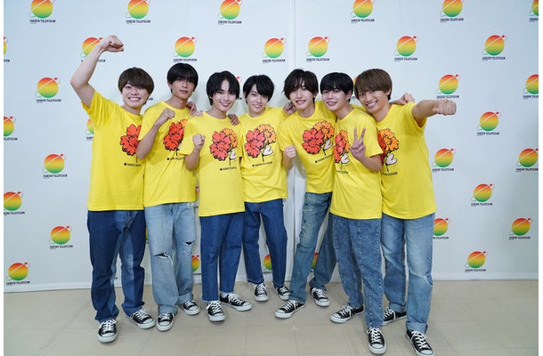 なにわ男子（左から）大橋和也、高橋恭平、大西流星、西畑大吾、道枝駿佑、長尾謙杜、藤原丈一郎（C）日本テレビ