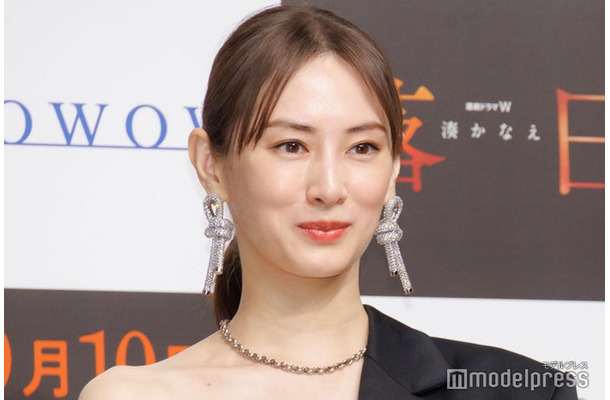 「連続ドラマW　湊かなえ『落日』」完成披露試写会に登壇した北川景子（C）モデルプレス