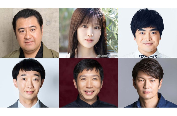 （上段左から）小手伸也、福本莉子、加藤諒（下段左から）大水洋介、梶原善、丸山智己（C）フジテレビ