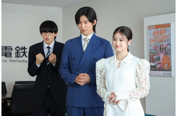 佐野勇斗、目黒蓮、今田美桜「トリリオンゲーム」第9話より（C）TBS／撮影：高橋裕子