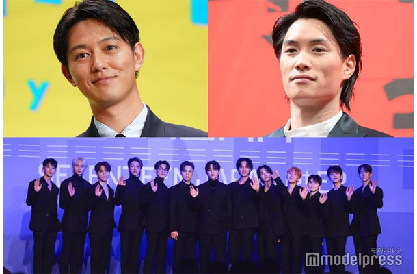（上段左から）工藤阿須加、鈴木伸之（下段）SEVENTEEN（C）モデルプレス